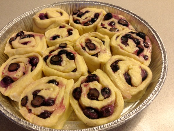 These Blueberry Sweet Rolls are a nice alternative to Cinnamon Rolls. They’re not too sweet but still so delicious. Great for a special breakfast or even to give as a gift.  