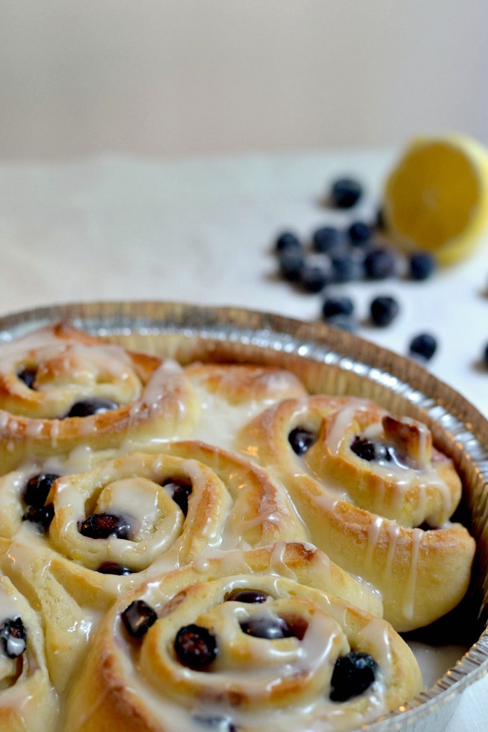 These Blueberry Sweet Rolls are a nice alternative to Cinnamon Rolls. They’re not too sweet but still so delicious. Great for a special breakfast or even to give as a gift.  